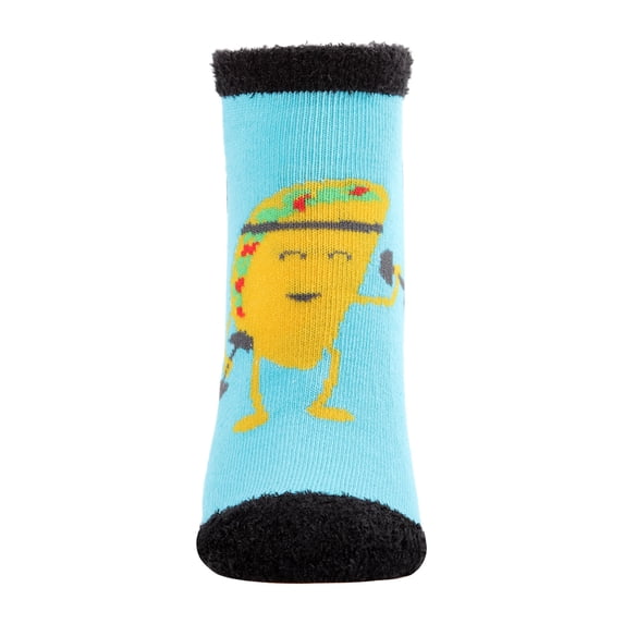 MeMoi Head Says Gym Heart Wants Tacos Non-Skid Low-Cut Socks - Womens - Female