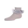 thumbnail image 1 of MeMoi Hello Darlin' Flower Petal Cotton Blend Anklet Socks - Girls - Female, 0, Silver Cloud, 1 of 7