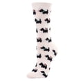 thumbnail image 1 of MeMoi Women's Holiday Scotties & Presents Crew Socks - Womens - Female, 9-11, Winter White, 1 of 7