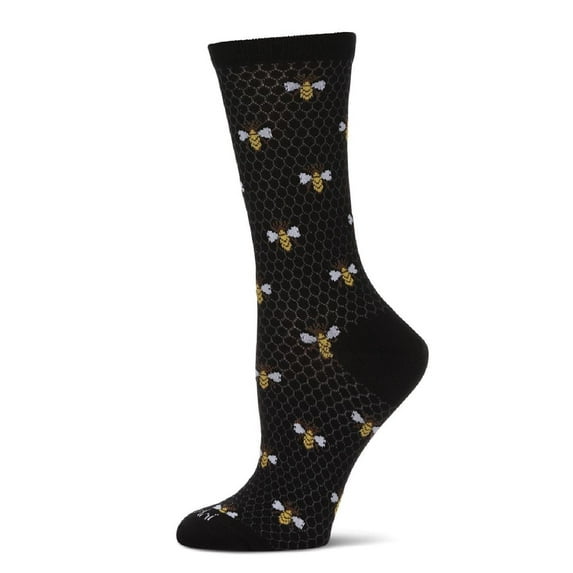 MeMoi Honey Bee Bamboo Blend Crew Socks - Mens - Male