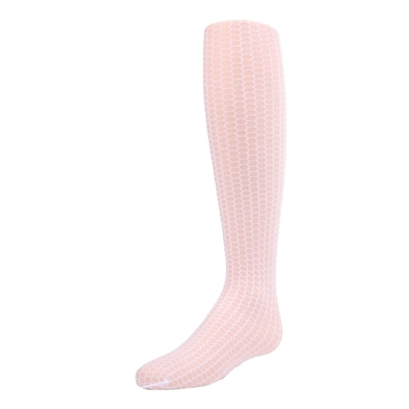 MeMoi  Honeycomb Knit Sheer Nylon Tights - Girls - Female, 12-14, White