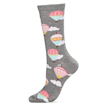 MeMoi Hot Air Balloons Bamboo Blend Crew Socks - Mens - Male