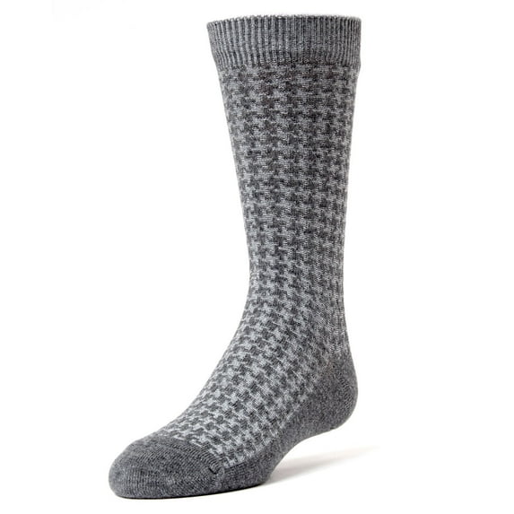 MeMoi Houndstooth Socks | Kids Houndstooth Socks by MeMoi 10-12 / Charcoal