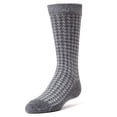 thumbnail image 1 of MeMoi Houndstooth Socks | Kids Houndstooth Socks by MeMoi 6-7 / Charcoal, 1 of 2