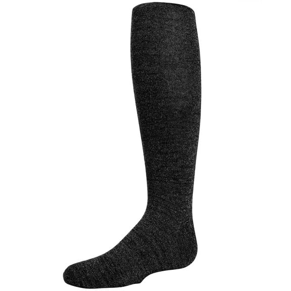 MeMoi Iridescent Shimmer Opaque Cotton Tights - Girls - Female, 6, Black