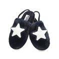 thumbnail image 1 of MeMoi Kids' 3D Plush Star Non-Skid Slippers (S, Navy), 1 of 2
