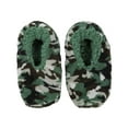 thumbnail image 1 of MeMoi Kids' Camo Print Sherpa-Lined Non-Skid Slippers (Small, Green), 1 of 7