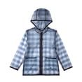 thumbnail image 1 of MeMoi Kids "Checkmate" Checkered Raincoat with Self-Storage Pouch, 3, Pink, 1 of 11