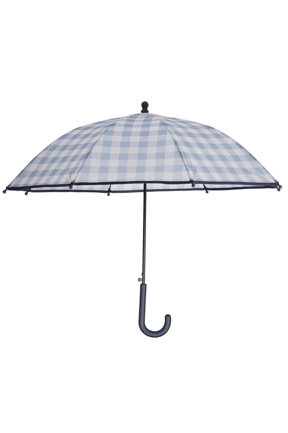 Kids' "Checkmate" Waterproof Pop-Up Umbrella, One Size, Navy