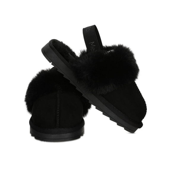 MeMoi Kids' Fluffy Slide Slingback Slippers