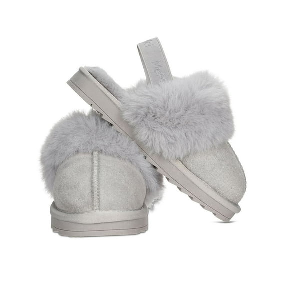 MeMoi Kids' Fluffy Slide Slingback Slippers