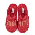 thumbnail image 1 of MeMoi Kids "Good Nite" Fluffy Faux Sherpa Slipper Scuff - Girls - Female (S, Fruit Punch), 1 of 4
