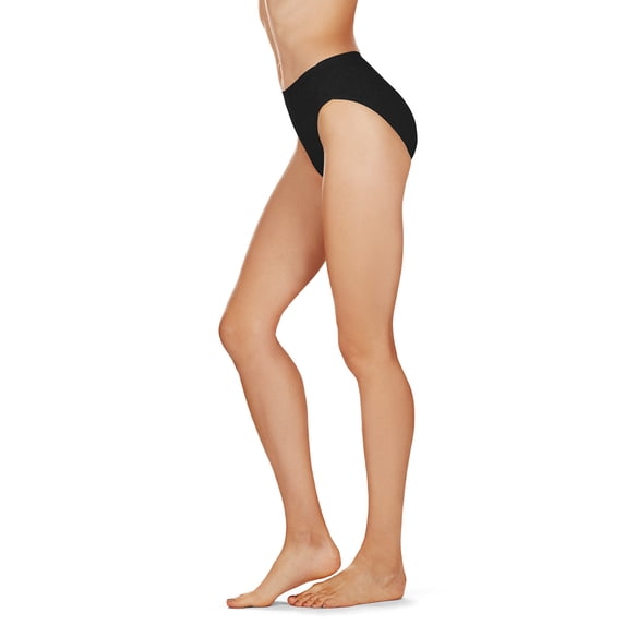 MeMoi Ladies Combed Cotton Basic Brief Underwear 3-Pack - Womens - Female, 4XS, White