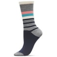 thumbnail image 1 of MeMoi Leg Stripes Bamboo Blend Crew Sock - Mens - Male, 1 of 3
