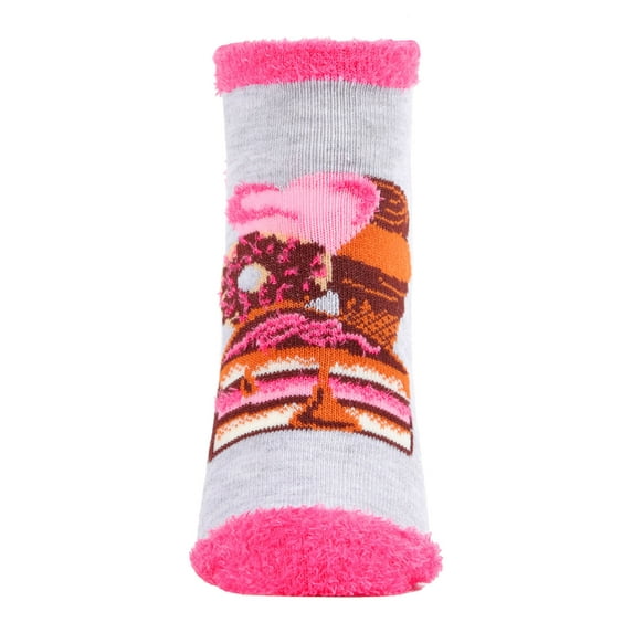 MeMoi Life Happens Chocolate Helps Low-Cut Non-Skid Socks - Womens - Female