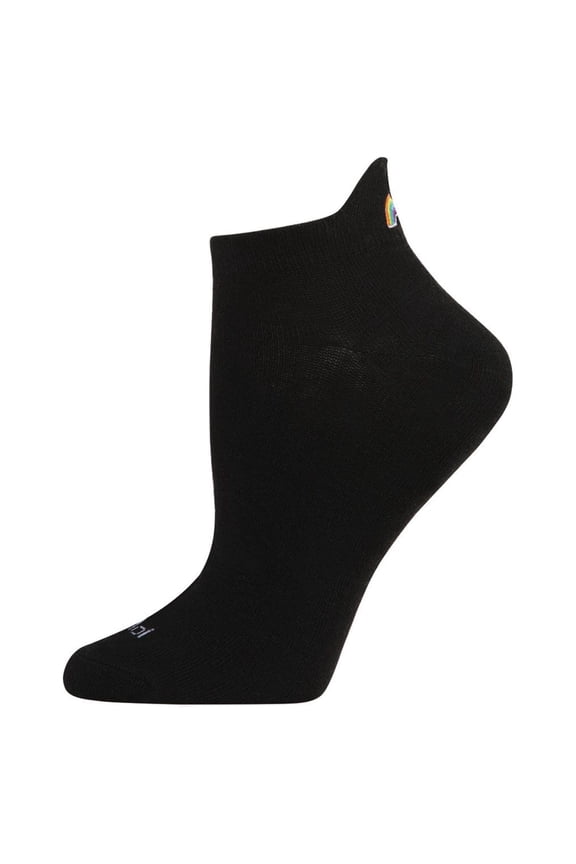 Lightning & Rainbows Low Cut Tab Socks One Size 9-11 / Black