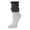 thumbnail image 1 of MeMoi Linear Scrunch Cotton Blend Crew Socks - Womens - Female, 1 of 2