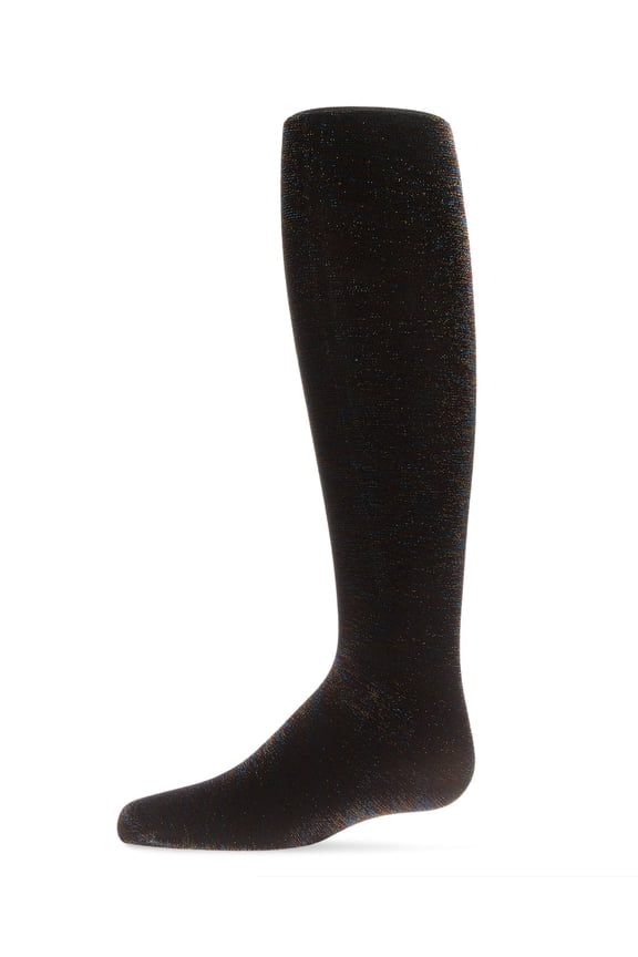 Liquid Metal Shimmer Tights - Girls - Female, 6-8, Black Gold