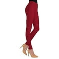 thumbnail image 1 of MeMoi Lisse Chino Cotton Blend Leggings - Womens - Female (S-M, Red), 1 of 7