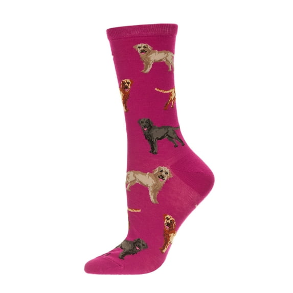 MeMoi Lovely Labradors Bamboo Blend Crew Sock - Mens - Male