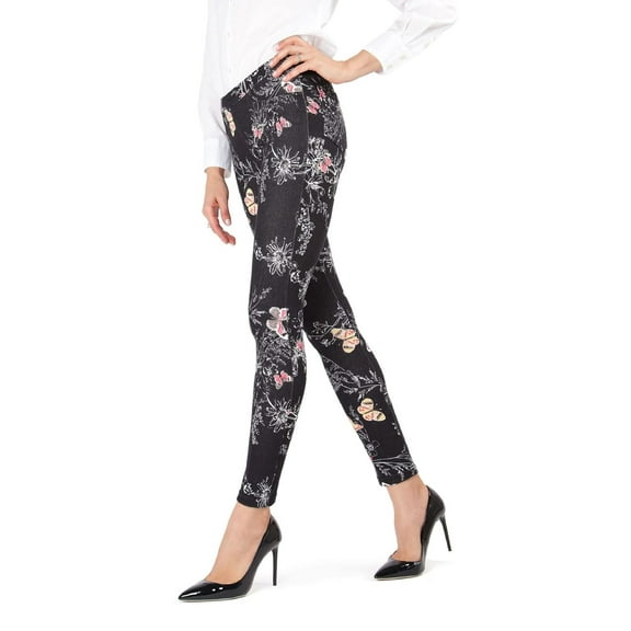 MeMoi Women's Mariposa Butterfly Leggings - Womens - Female (Small/Medium, Black)