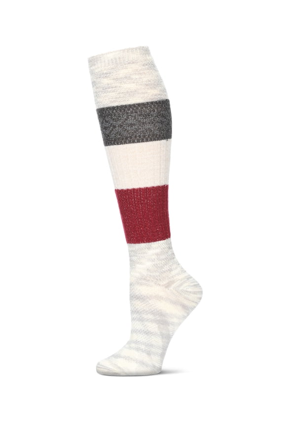 Marled Combo Pattern Knee High Socks - Mens - Male
