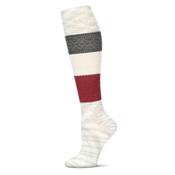 MeMoi Marled Combo Pattern Knee High Socks - Womens - Female, One Size, Rosin Heather