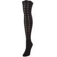 thumbnail image 1 of MeMoi Marzipan Chevron Knit Over the Knee Boot Socks - Womens - Female, 9-11, Black, 1 of 4