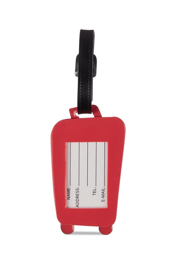 Logo Luggage Tag (One Size, Pink)