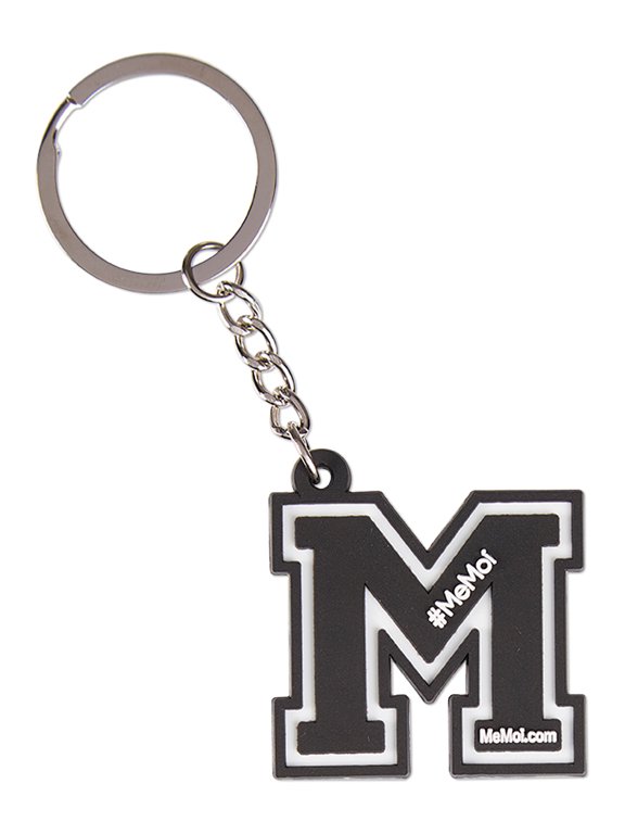 "M" Split Ring Keychain