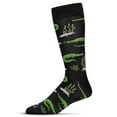 thumbnail image 1 of MeMoi Men's Alligators Bamboo Crew Socks - Mens - Male, 10-13, Aqua, 1 of 6