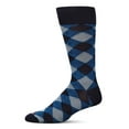thumbnail image 1 of MeMoi Men's Argyle Bamboo Dress Crew Socks - Mens - Male, 10-13, Navy, 1 of 7
