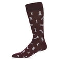 thumbnail image 1 of MeMoi Men's Checkmate Chess Bamboo Blend Novelty Crew Sock - Mens - Male, 1 of 5