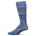 thumbnail image 1 of MeMoi Men's Chicago Rayon From Bamboo Crew Socks - Mens - Male, 10-13, Denim Heather, 1 of 3