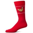 thumbnail image 1 of MeMoi Men's "Chicken It Twice" Christmas Holiday Novelty Crew Socks - Mens - Male, 10-13, Red, 1 of 3
