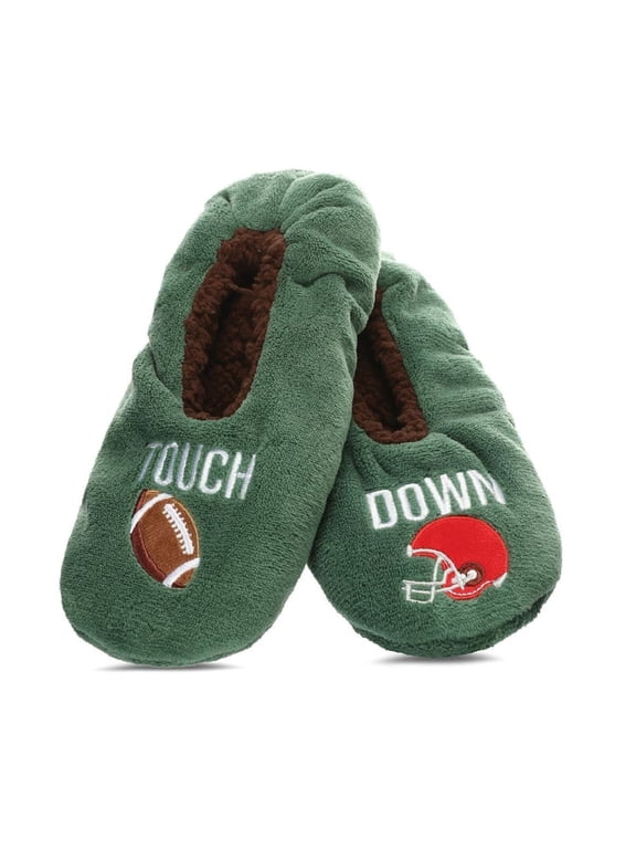 Men's Football Sherpa Lined Slippers - Mens - Male