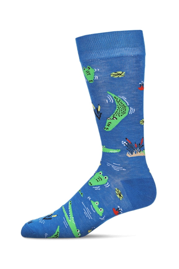 Men's Gators Bamboo Crew Socks - Mens - Male, 10-13, Royal Blue