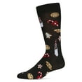 thumbnail image 1 of MeMoi Men's Milk & Cookies Holiday Crew Socks - Mens - Male, 10-13, Black, 1 of 3