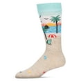 thumbnail image 1 of MeMoi Men's Paradise Bamboo Crew Socks - Mens - Male, 10-13, Oatmeal Heather, 1 of 1