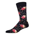 thumbnail image 1 of MeMoi Men's Pass The Popcorn Bamboo Blend Novelty Crew Sock - Mens - Male, 10-13, Black, 1 of 10