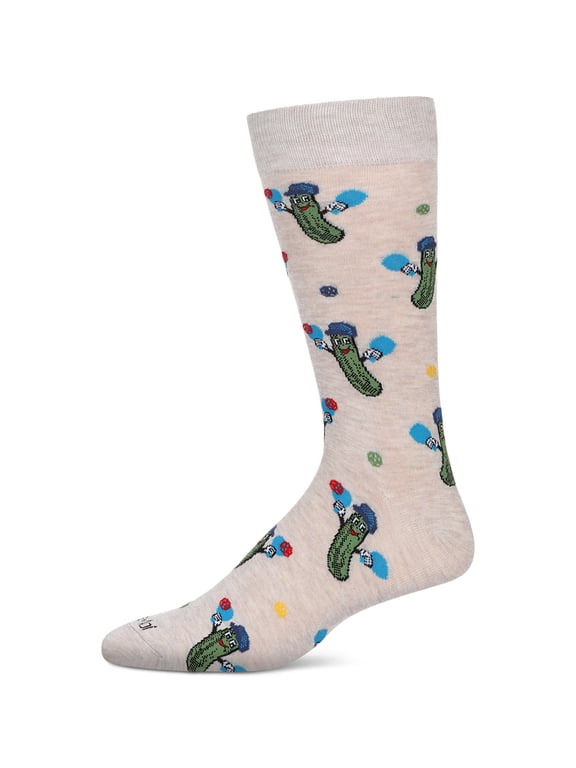 Men's PickleBall Bamboo Crew Socks - Mens - Male, 10-13, Navy