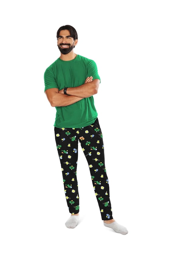 Men's Pickleball Two Piece PJ Set In A Bag - Mens - Male, XXL, Forest Green