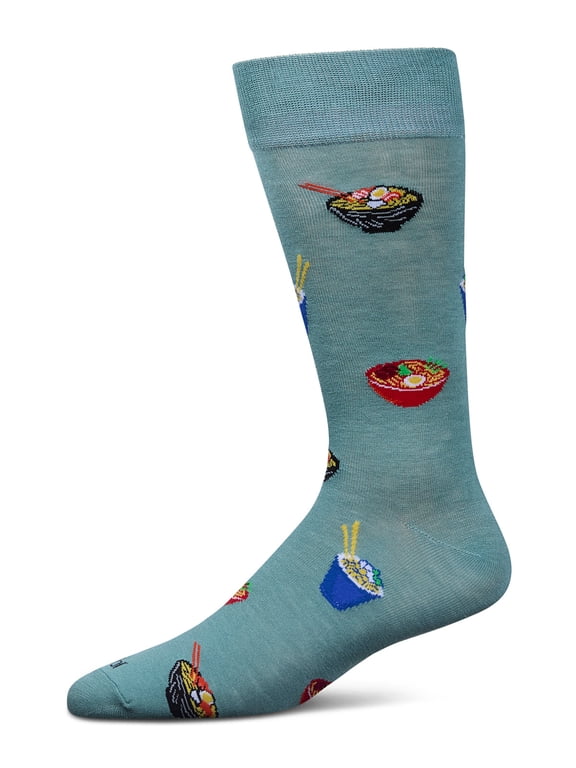 Men's Ramen Rayon From Bamboo Crew Socks - Mens - Male, 10-13, Dusty Green