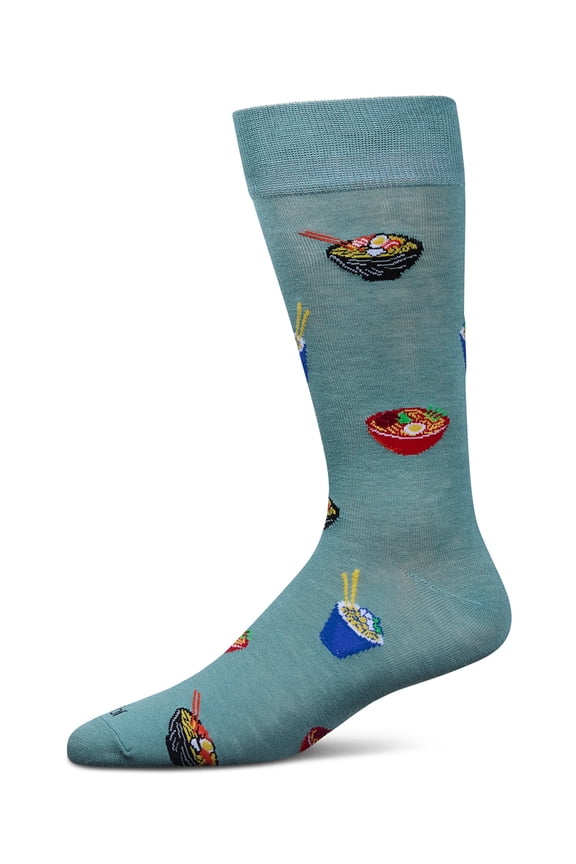 Men's Ramen Rayon From Bamboo Crew Socks - Mens - Male, 10-13, Dusty Green