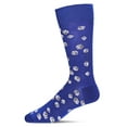 thumbnail image 1 of MeMoi Men's Roll of the Dice Bamboo Blend Novelty Crew Sock - Mens - Male, 10-13, Royal Blue, 1 of 5