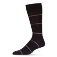 thumbnail image 1 of MeMoi Men's Spacedye Stripe Bamboo Dress Crew Socks - Mens - Male, 10-13, Black, 1 of 7