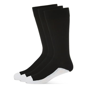 MeMoi Men's White Sole Cotton Blend Sock 3 Pack - Mens - Male