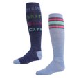 thumbnail image 1 of MeMoi Messy Hair Don't Care Knee High Socks 2-Pack - Girls - Female, 9-11, Assorted, 1 of 5