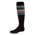 thumbnail image 1 of MeMoi  Metallic Sport Stripe Knee-High Socks - Girls - Female, 12, Black, 1 of 8