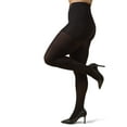 thumbnail image 1 of MeMoi Microfiber Opaque Plus Size Curvy Control Top Tights - Womens - Female, 5X-6X, Naturel, 1 of 10